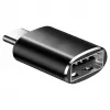 SAVIO TR-19 belaidis CarPlay ir Android Auto adapteris, USB-C, 5GHz Wi-Fi, Bluetooth 5.0, juodas