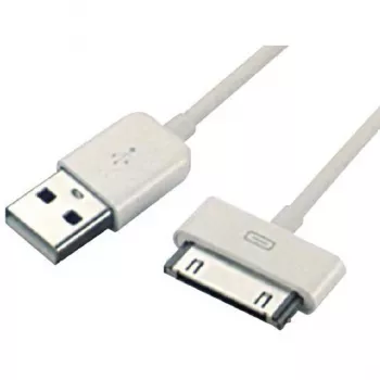 SBOX IPH4 USB-A į Apple 30-pin laidas, 2m, baltas, įkrovimui ir duomenims
