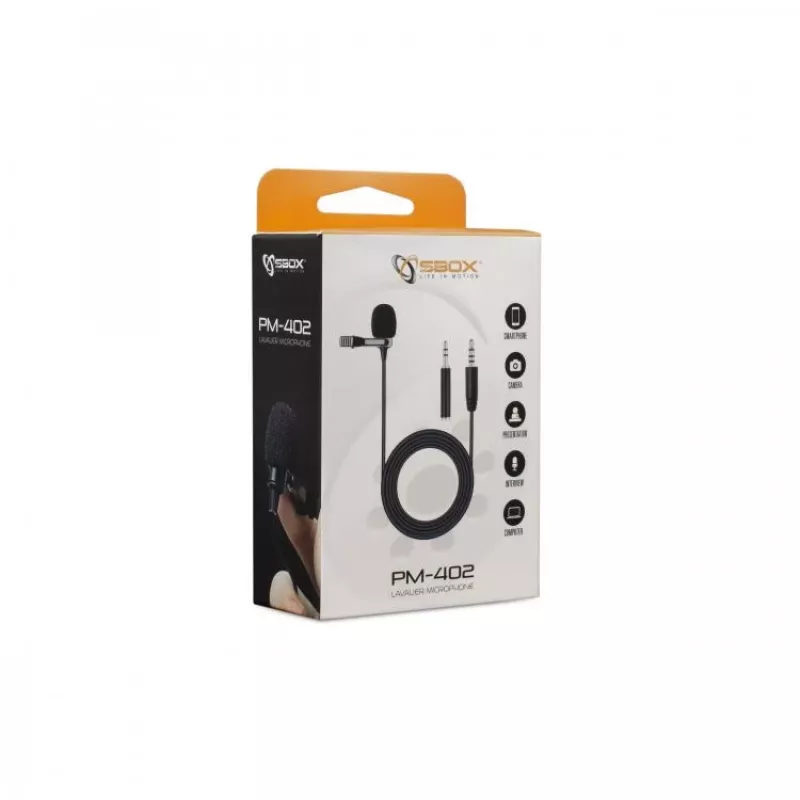 SBOX PM-402 dujų spyruoklės vieno monitoriaus laikiklis 17-32 colių ekranams, 9 kg, VESA 75/100, spaustukas ir kiaurymė, juodas