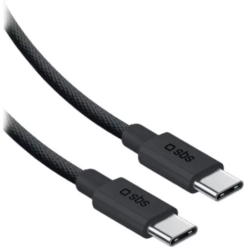 SBS USB-C į USB-C nailono laidas 2m 240W juodas