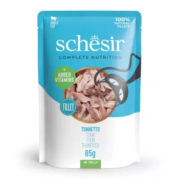 SCHESIR Tuna in Jelly šlapias kačių maistas - 85 g skardinė