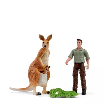 Schleich Pocket Set! Kangaroo Tour su reindžeriu