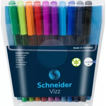 Schneider Vizz M tušinukų rinkinys, 10 vnt., įvairių spalvų, vidutinio storio 102290