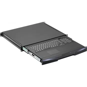 SCHROFF 1U klaviatūros stalčius RAL 9005 juodas 19 inch stovo montavimui 60118566