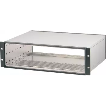SCHROFF ratiopacPRO 3U 84HP 435mm gylio stalinis korpusas, šviesiai pilkas 24571443
