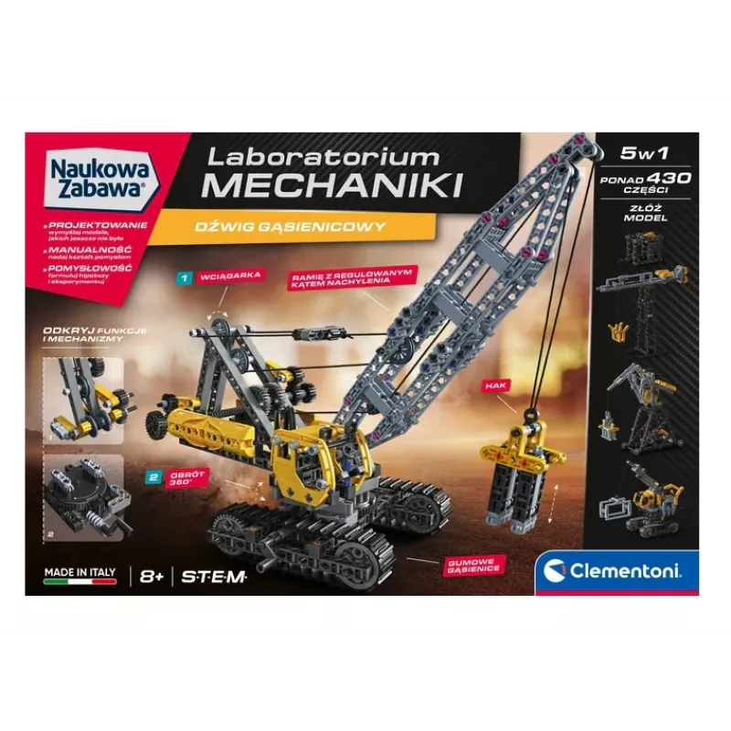 Konstruktorius Crawler Crane Clementoni 50402