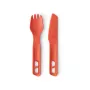 Sea To Summit Passage Cutlery Set Orange - 3 dalių lengvas stovyklavimo stalo įrankių rinkinys