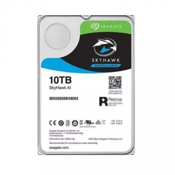 Seagate SkyHawk 10TB stebėjimo kietasis diskas, 3,5 colio, SATA 6Gb/s, 7200 RPM, 256MB podėlis, CMR