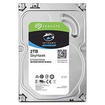 Seagate SkyHawk 2TB stebėjimo sistemos vidinis kietasis diskas - SATA 6Gb/s, 3,5 colio (5900 RPM, 64MB podėlis, CMR)