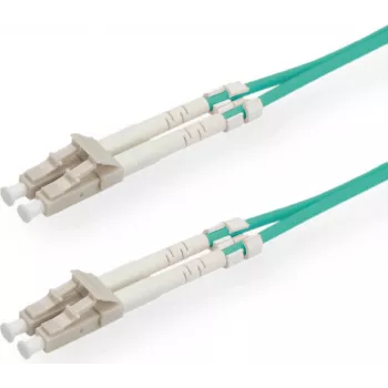SECOMP STANDARD Fiber Optic komutacinis kabelis OM3 50/125µm LC/LC Duplex Turquoise 2m S1802