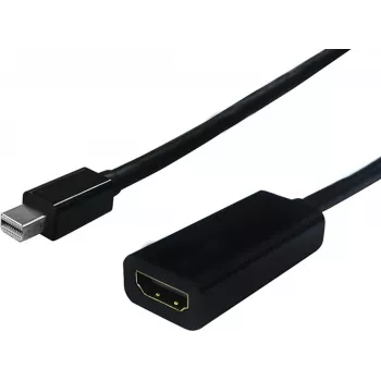 SECOMP STANDARD Mini DisplayPort į HDMI adapteris, 4K, auksuoti kontaktai, juodas S3206