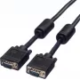 SECOMP STANDARD SVGA kabelis HD15 su feritais, ST-ST, juodas, 10 m (S3618)