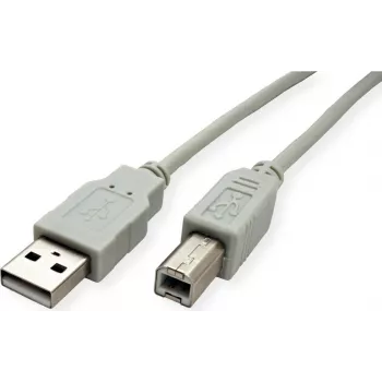 SECOMP STANDARD USB 2.0 kabelis, Type A-B, smėlio spalvos, 0,8 m (S3101)