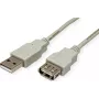 SECOMP STANDARD USB 2.0 prailginimo kabelis, Type A-A, male to female, smėlio spalvos, 1,8 m (S3112)