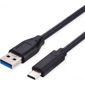 SECOMP Standard USB 3.2 Gen 1 kabelis, USB A į C, 0,5 m, juodas (S3015)