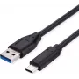 SECOMP Standard USB 3.2 Gen 1 kabelis, USB A į C, 0,5 m, juodas (S3015)