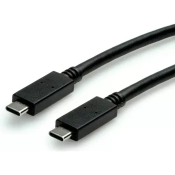 SECOMP STANDARD USB 3.2 Gen 2 laidas, E-Mark, USB-C į USB-C, tiesus, 10 Gbit/s, 100W, juodas, 1 m (S3521)