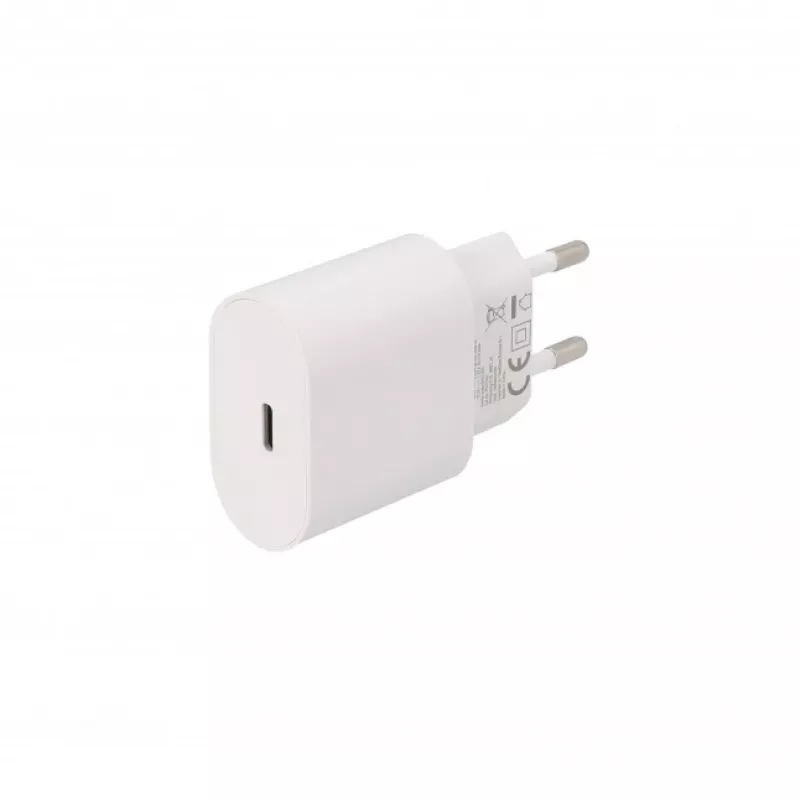 SEEK TOTI 20W USB-C PD nešiojamas sieninis greitasis įkroviklis, baltas