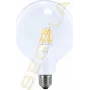SEGULA LED Globe 125 skaidrus E27 6.5W 650Lm 2700K šiltai balta reguliuojama