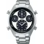 SEIKO SFJ001P1 Vyrų saulės energijos chronografinis laikrodis 42mm nerūdijantis plienas