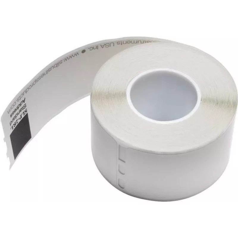 Seiko SLP-2RLC Skaidrūs adresų lipdukai 28x89mm, 2 ritiniai, 260 lipdukų, balti, nuolatiniai klijai, tiesioginis terminis spausdinimas, skirti Smart Label Printer