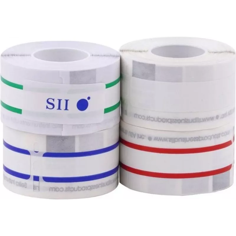 Seiko SLP-4AST Įvairiaspalvės adresų etiketės - 28 x 89 mm, 520 etikečių (4 ritinėliai po 130) Smart Label Printer 420/425/430/440/450 spausdintuvams