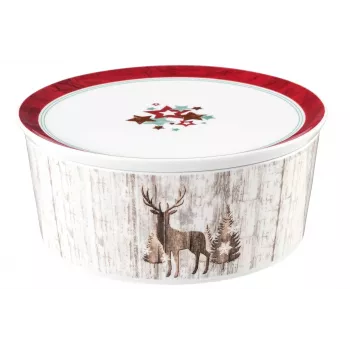 SELTMANN LIFE CHRISTMAS Serving Bowl su dangčiu 21x9 cm