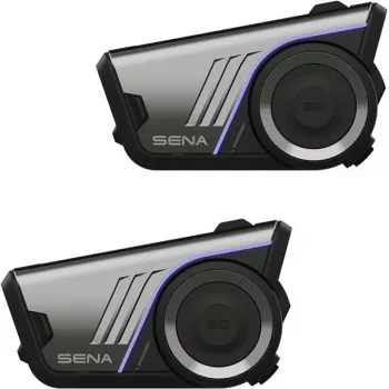 SENA 60S Dual Pack motociklo Bluetooth ir Mesh interkomo šalmas su Harman Kardon garsu