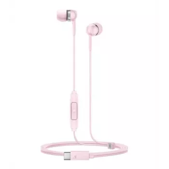 Sennheiser CX 80U laidinės ausinės su mikrofonu ir nuotolinio valdymo pulteliu, Sakura rožinės spalvos, 17 Hz – 20 kHz