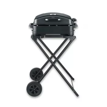 Severin PG 8598 elektrinis BBQ grotelės su stovu 2500 W chromuotas tinklelis 1000 cm²