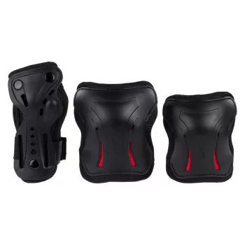 SFR Triple Pads Set Candi L – kelių, alkūnių ir riešų apsaugos rinkinys riedučiams, riedlentei, paspirtukui, dviračiui