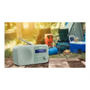 Sharp Tokyo DR-P420(GN) nešiojamasis DAB+/FM radijas, Bluetooth 5.3, akvamarino žalias