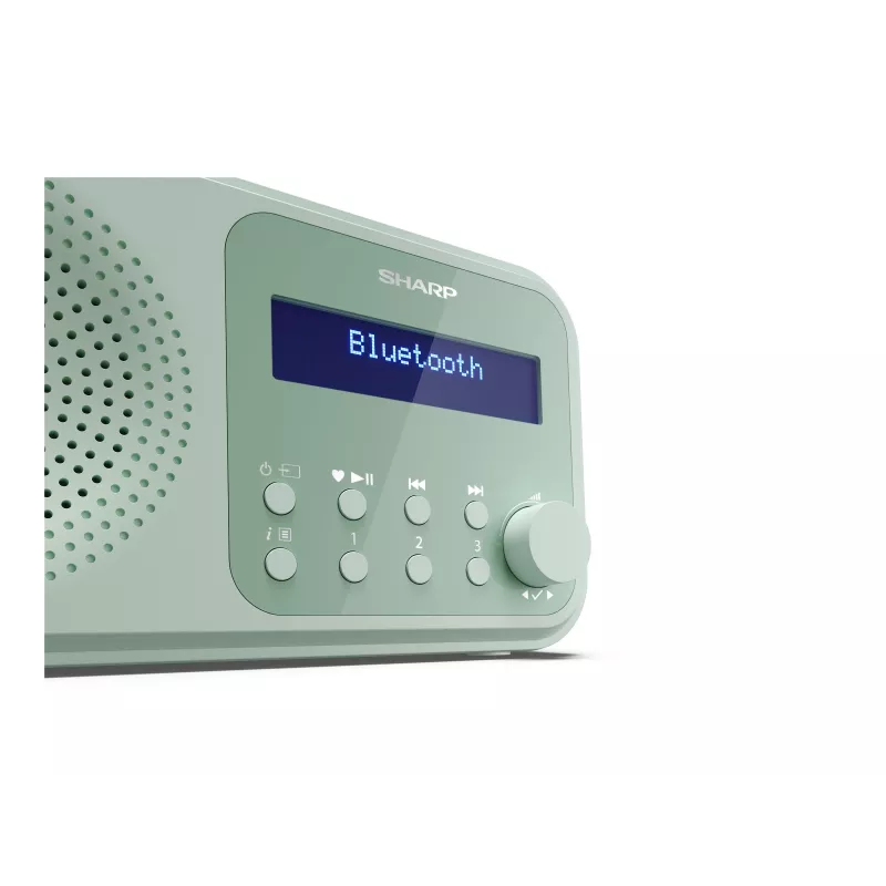 Sharp Tokyo DR-P420(GN) nešiojamasis DAB+/FM radijas, Bluetooth 5.3, akvamarino žalias