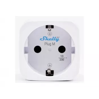 Shelly Plug M Gen3 White 4-Pack – išmanusis kištukas su energijos stebėjimu, 13A, Wi-Fi & Bluetooth