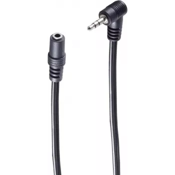 SHIVERPEAKS BASIC-S 2,5 mm kampinis jack į 3,5 mm jack audio prailginimo kabelis, 0,2 m, juodas BS30781