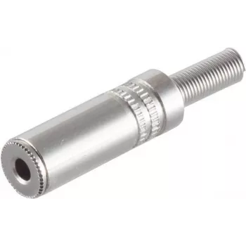 shiverpeaks BASIC-S 3,5 mm stereo jack sujungėjas, metalinis korpusas, litavimo jungtis, polietileno maišelis su Euro pakaba (BS51210-M)