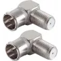 SHIVERPEAKS BASIC-S F-Quick stačiu kampu adapterių rinkinys, 2x F-Male į F-Female, 75 Ohm, nikeliuotas BS15-300414