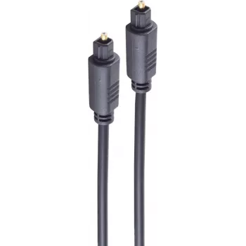 SHIVERPEAKS BASIC-S šviesolaidinis audio kabelis, Toslink į Toslink, 10,0 m, 4,0 mm, juodas BS69004-10