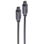 SHIVERPEAKS BASIC-S šviesolaidinis audio kabelis, Toslink į Toslink, 10,0 m, 4,0 mm, juodas BS69004-10