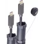 SHIVERPEAKS BASIC-S Optinis HDMI Šarvuotas Kabelis 4K 20,0 m - Atsparus Trypimui, Aktyvusis Optinis, HDMI 2.0, 18 Gbps, Juodas BS30-04095