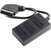 shiverpeaks BASIC-S Scart skirstytuvas, 1x Scart tėvinis į 3x Scart motininius, 0,5 m, pilnai sujungtas, juodas (BS94051)