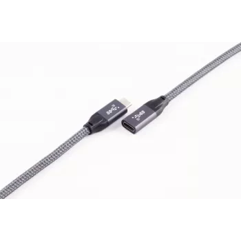 ShiverPeaks BASIC-S USB-C prailginimo laidas, USB 3.2 Gen 2, 2,0 m, juodas