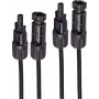 SHIVERPEAKS BS02-32085 PV4 prailginimo kabelių rinkinys, 4mm², 2x 15m, juodas, MC4 jungtys, atsparus UV, TÜV sertifikuotas