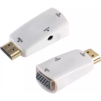 SHIVERPEAKS BS10-01001 HDMI į VGA + 3,5 mm garso aktyvusis konverteris, 1080p, juodas