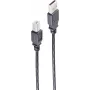 SHIVERPEAKS BS13-23015 USB 2.0 kabelis, USB-A (vyriškas) į USB-B (vyrišką), 0,5 m, juodas, 480 Mbps, folijos ir pynimo ekranavimas