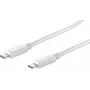 shiverpeaks BS13-45026 USB-C į USB-C kabelis 1m baltas USB 3.2 Gen 2 10Gbps 100W PD