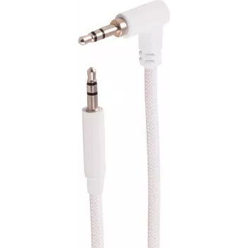 SHIVERPEAKS BS14-07126 3,5 mm TRS garso kabelis, stačiu kampu į tiesų, baltas, 1,2 m