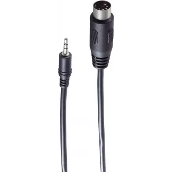 SHIVERPEAKS BS30822 Audio kabelis 1.5m 3.5mm į 5-Pin DIN vyriškas juodas