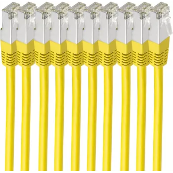 SHIVERPEAKS BS75711-HY-SET-10 Cat6 S/FTP tinklo kabelis, 1 m, auksuoti RJ45, juodas