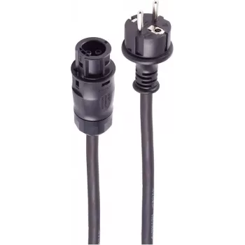 SHIVERPEAKS PV maitinimo kabelis BC01 į CEE 7/7 Schuko, 5 m, 16 A, 250 V, IP67, juodas BS02-40055